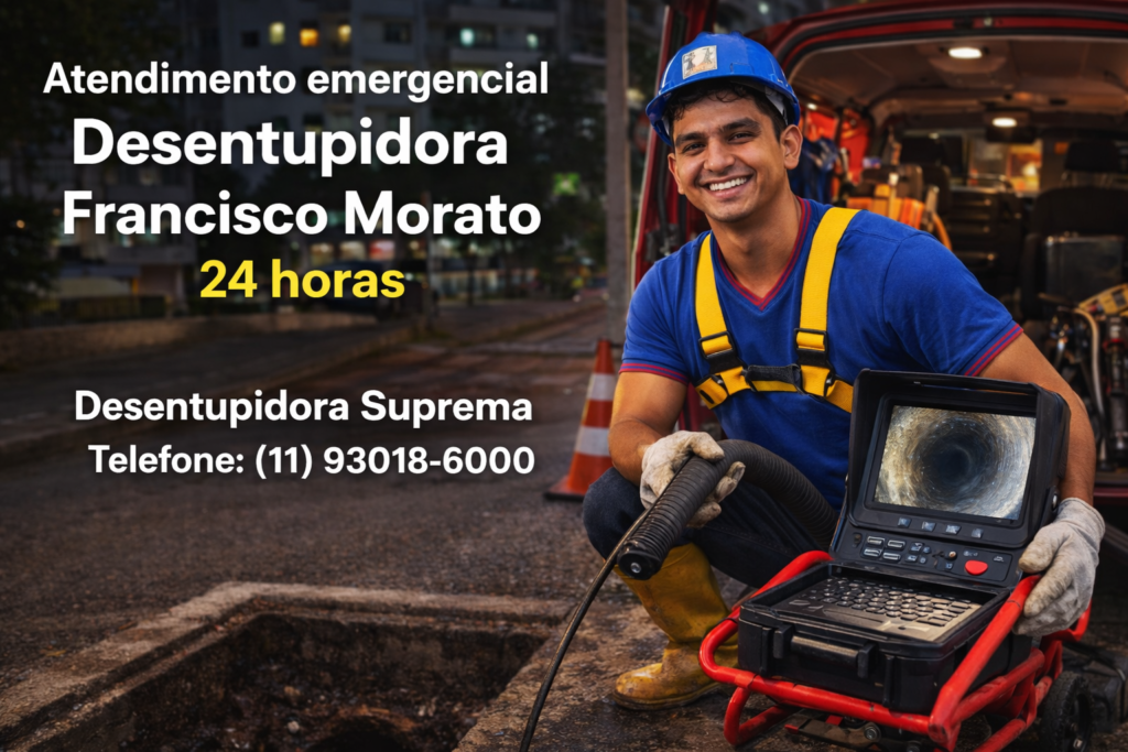 Atendimento emergencial Desentupidora Francisco Morato 24 horas