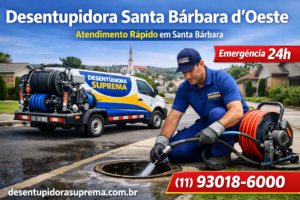 Desentupidora Santa Bárbara d'Oeste