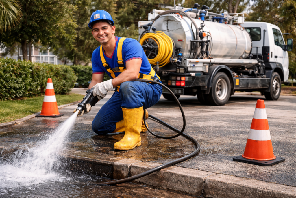 Desentupidora em Biritiba Mirim com hidrojateamento