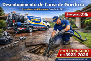 Desentupimento de Caixa de Gordura
