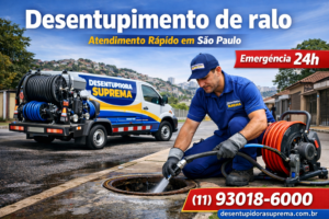 Desentupimento de ralo