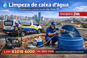 Limpeza de caixa d' água