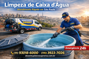 Limpeza de caixa da água